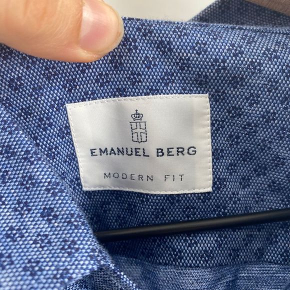 Emanuel Berg Bellagio Printed Jersey Dress Shirt - Picture 4 of 11